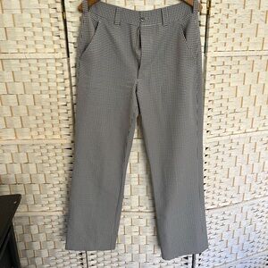 Vintage check golf pants with slight bell bottom. Genuinely cool golf pants.